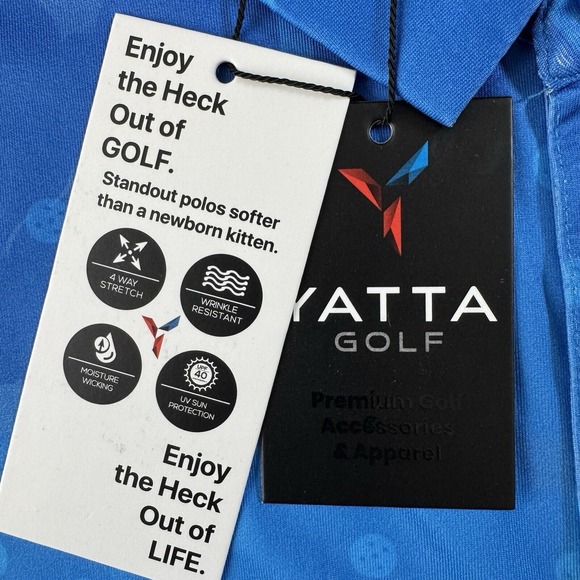 Yatta Shirt Mens Small Pickleball 4-Way Stretch Performance Golf - Picture 4 of 11